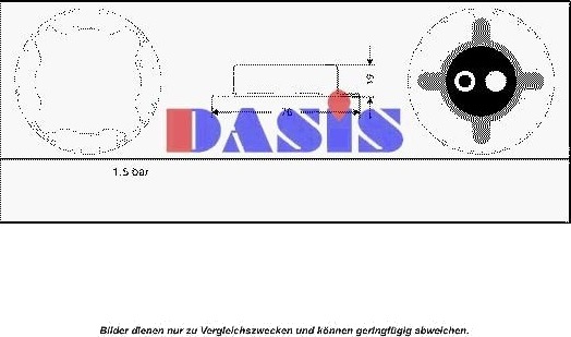 Skrulokk radiator AKS DASIS 751661N Skrulokk radiator AKS DASIS 751661N