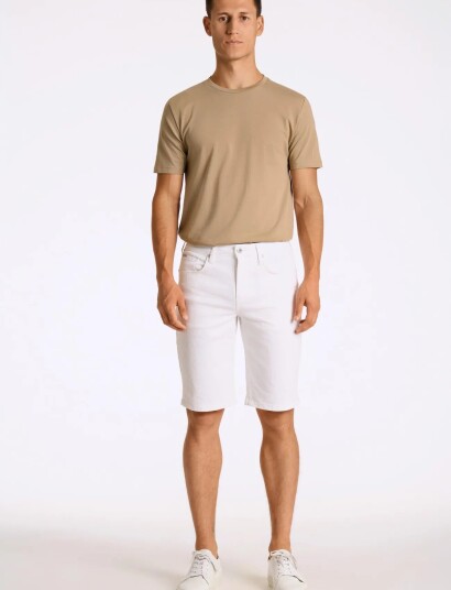 Lindbergh Stretch Denim Shorts White L Lindbergh Stretch Denim Shorts White L