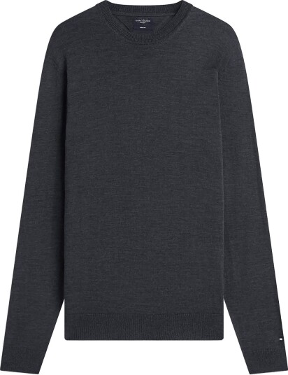 Tommy Hilfiger Ny Merino Crewneck Sweater Grey L Tommy Hilfiger Ny Merino Crewneck Sweater Grey L