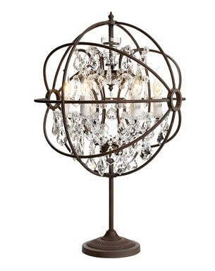 Rome bordlampe Rust / Krystall Rome bordlampe Rust / Krystall