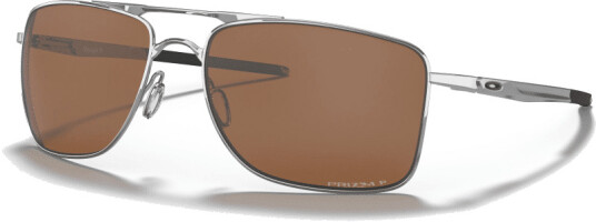 Oakley Gauge 8 Polarized OneSize, Polished Chrome/Prizm Tungsten Polarized
