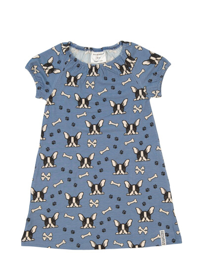 Geggamoja Bamboo Singoalla Dress - Blue - 86/92