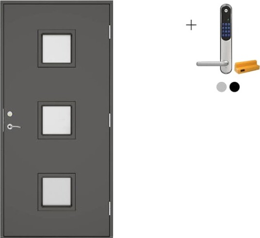 Ytterdør Swedoor Clever-Line+ Dovre med Yale Doorman Classic Home Ytterdør Swedoor Clever-Line+ Dovre med Yale Doorman Classic Home
