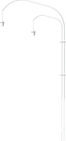 Umage Willow Wall Double Veggstativ Hvit Umage Willow Wall Double Veggstativ Hvit