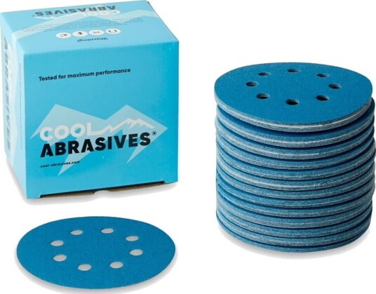 Slipeskiver Ø125 mm for alle eksenterslipere unntatt Festool 100 stk. Cool Blue Korn P400