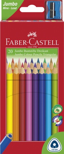 Faber-Castell CP Junior Triangular box 20 pcs 116520