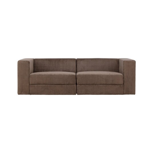 Venture Design Lumi 3-seters sofa Svart/brun Brun