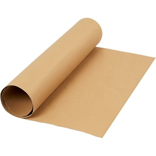 Okänd Tillverkare (Cchobby) Lærpapir, Lys Brun, B: 50 Cm, Ensfarget, 350 G, 1 M, 1 Rl.