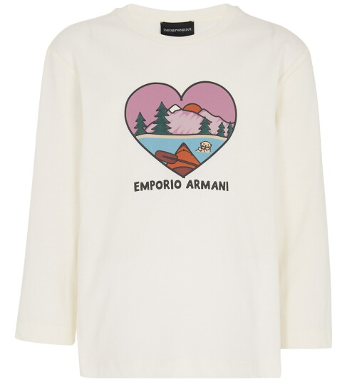 Giorgio Armani Emporio Armani Genser Off White m. Hjerte Emporio Armani 7 år 122 Genser Hvit