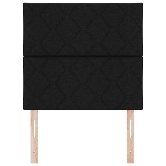 LED Hodegjerde Diamantblokker Design Svart 100 cm Stoff LED Hodegjerde Diamantblokker Design Svart 100 cm Stoff