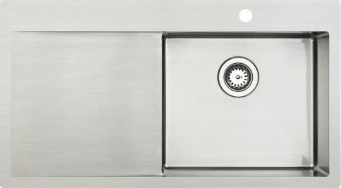Lavabo Kubus 900R soft kjøkkenvask 90x50 cm, rustfritt stål Lavabo Kubus 900R soft kjøkkenvask 90x50 cm, rustfritt stål