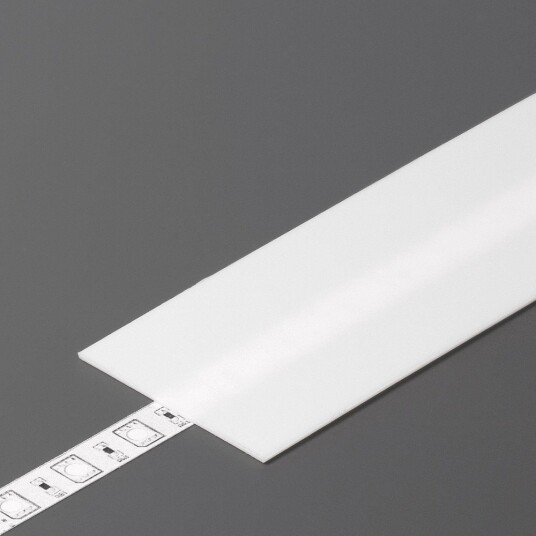 Topmet 2m deksel H SLIDE   Melkehvit