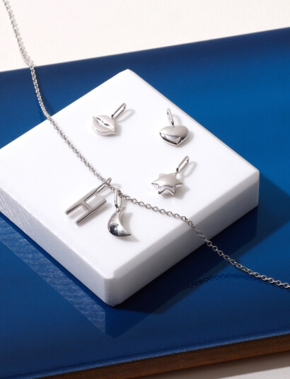 Design Letters Darling Charm Collection, Silver - Silver - ONE SIZE