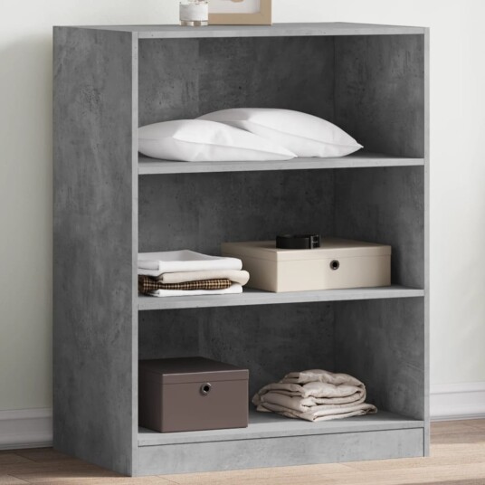 Garderobe betonggrå 77x48x102 cm konstruert tre 8721012497269