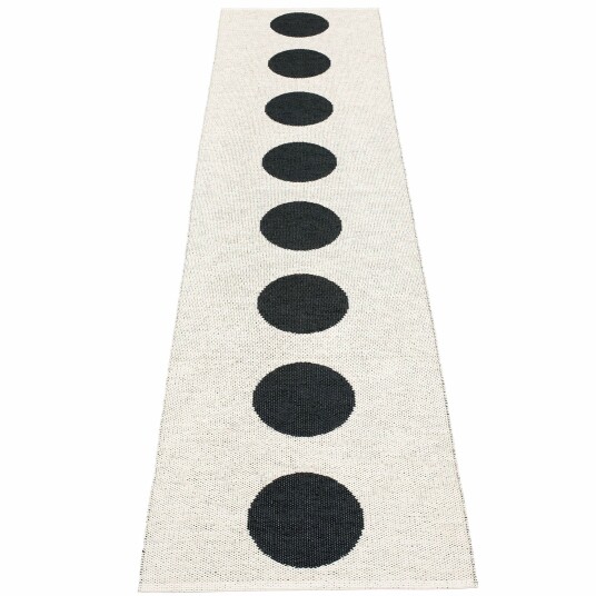 Gulvteppe Vera 70 x 300 cm black/vanilla