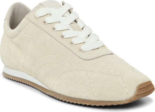 TOTEME Flex Suede Sneakers WHITE 36