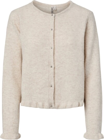 Pieces Pcamos Ls O Neck Knit Cardigan Pwp Bc BIRCH M