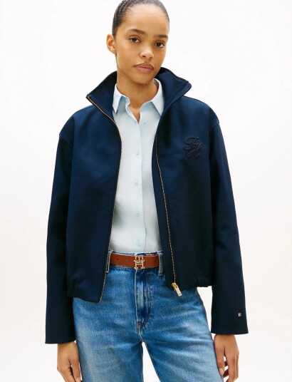 Tommy Hilfiger Th Cotton Bomber Navy S