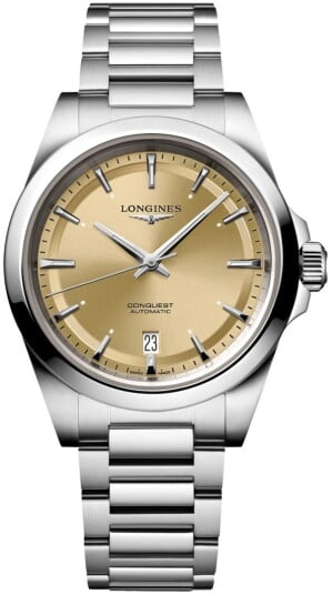 Longines Dameklokke L3.720.4.62.6 Conquest Champagnefarget/Stål Ø38