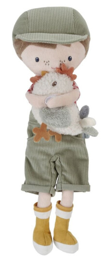 Little Dutch Doll Farmer Jim w. Chicken 35 cm  LD4563 