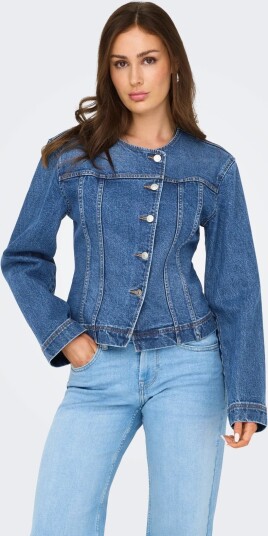 ONLY Onlisabel Ls Asym Dnm Jkt Mae Blue L