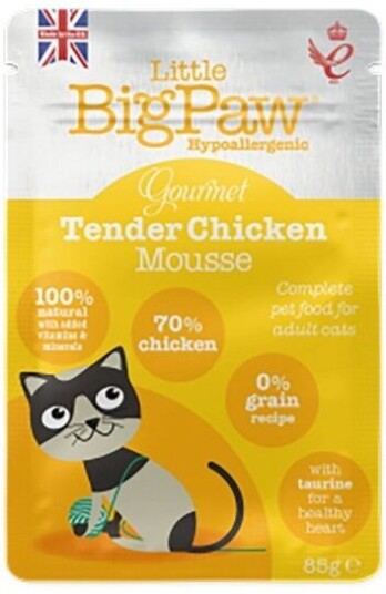 Little Bigpaw Gourmet Tender Chicken Mousse 85 G Little Bigpaw Gourmet Tender Chicken Mousse 85 G