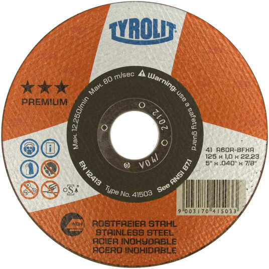 Kappeskive Premium 41F ø125Ã3 A30R-BFXA