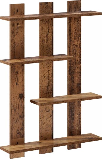 vidaXL Vegghylle Eiketre 61 x 13,5 x 88 cm Konstruert tre