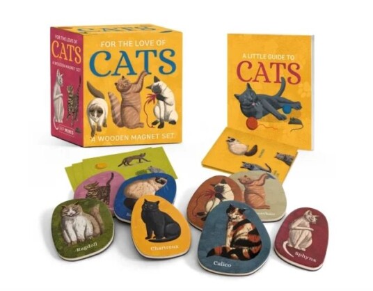 For the Love of Cats: A Wooden Magnet Set av Eliza Berkowitz