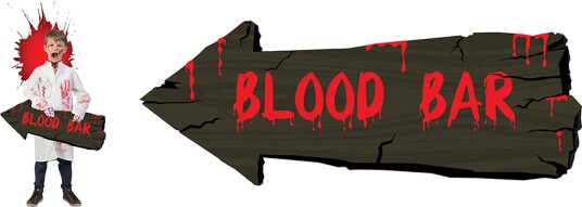 Blood Bar Veggskilt