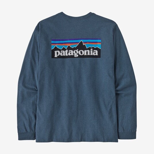 Patagonia M's L/S P-6 Logo Responsibili-Tee Utility Blue Utility Blue XL