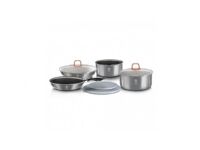 Berlingerhaus Berlinger Haus BH/7040, Mixed set, Grå, Aluminium, Titan, Ergonomisk, Mykt grep, Gass, Halogen, Induksjon Berlingerhaus Berlinger Haus BH/7040, Mixed set, Grå, Aluminium, Titan, Ergonomisk, Mykt grep, Gass, Halogen, Induksjon