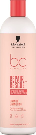 Schwarzkopf BC Bonacure Repair Rescue+ Sjampo 500 ml for skadet hår