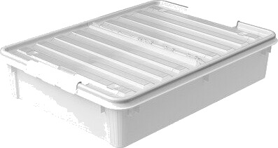 Smartstore Oppbevaringsboks bedroller 60l hvit