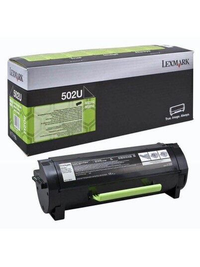 Lexmark 502U - High Yield - Black toner - Laser toner Svart Lexmark 502U - High Yield - Black toner - Laser toner Svart