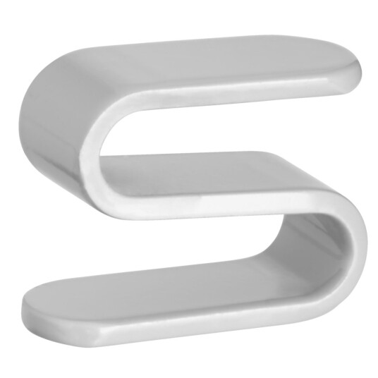VEGA S-krok til Hyllesystem Flex; S?lvfarge VEGA S-krok til Hyllesystem Flex; S?lvfarge