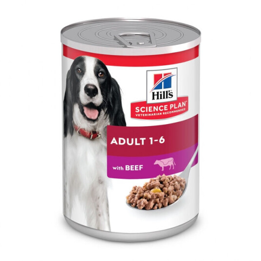 Hill's Science Plan Voksen Våtfôr med Biff 370 g til Hund Hill's Science Plan Voksen Våtfôr med Biff 370 g til Hund