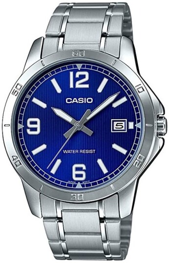 Casio Herreklokke MTP V004D 2BUDF Classic Blå/Stål Ø41.5 mm