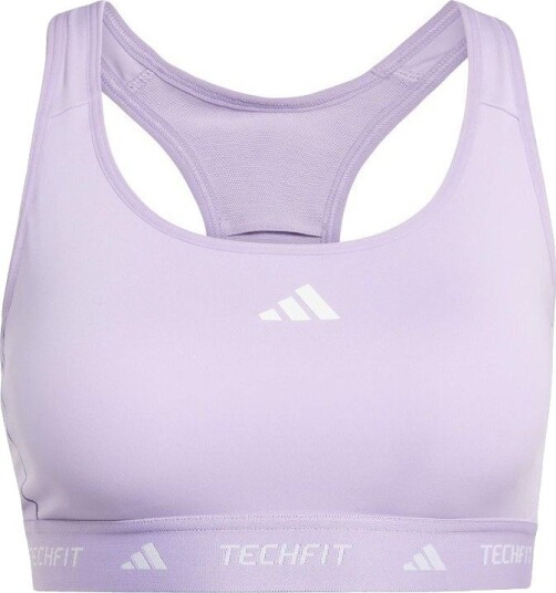 adidas Sports bh Techfit   Powder Plum Kvinner størrelse X Small