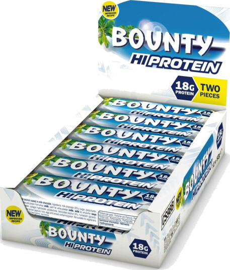 Bounty HiProtein Bar, 52g x 12 stk, Coconut Bounty HiProtein Bar, 52g x 12 stk, Coconut