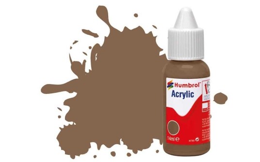 Humbrol Akryl No 29 Dark Earth - Matt 14ml Dropper Bottle