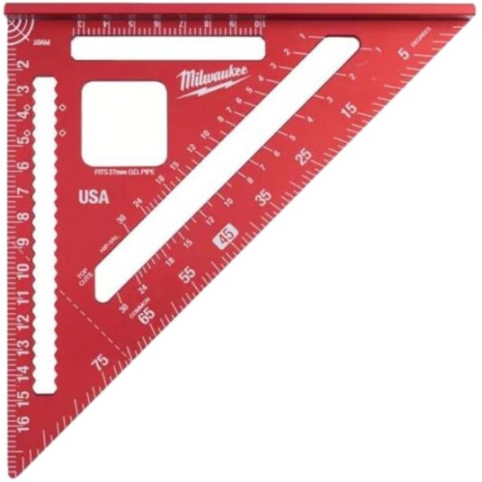 Milwaukee 180 mm Gradvinkel med Precision Scribe Notches for Nøyaktige Målinger
