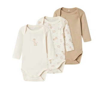 Name It Langermet body 3-pakning Jet Stream