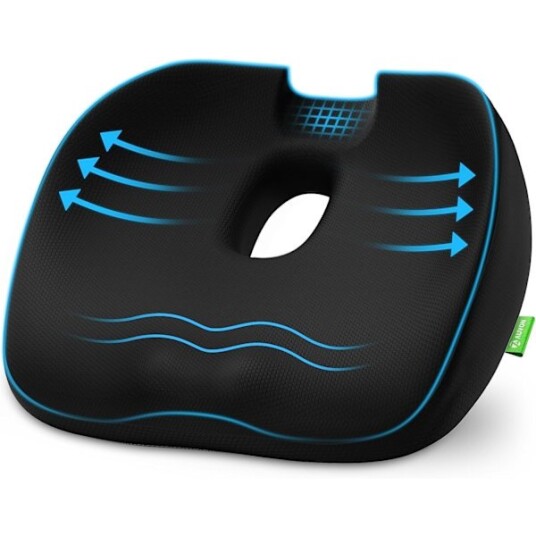 Innovativ Donutpute for Hemoroider med Vitenskapelig Senterhull og U formet Utsparing Ortopediske Sitteputer for Smertelindring Innovativ Donutpute for Hemoroider med Vitenskapelig Senterhull og U formet Utsparing Ortopediske Sitteputer for Smertelindring