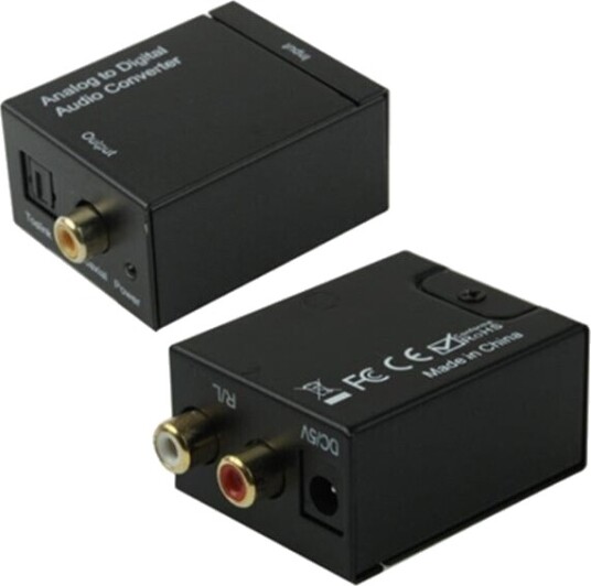 Optisk Toslink-adapter til analog RCA