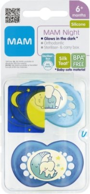 Mam night smokk silk blue 6m+