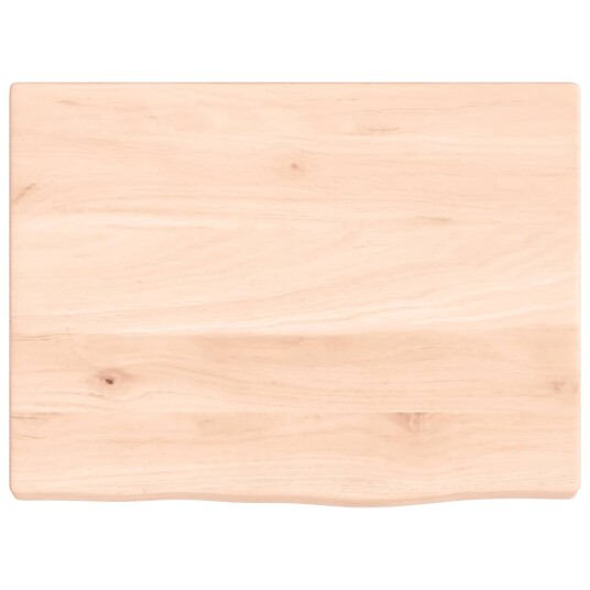 Benkeplate til bad 40x30x2 cm ubehandlet heltre