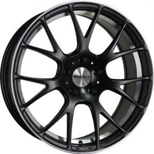 Monaco Mirabeau Matt Black Polished 8x18 5/114.3 ET40 B73.1 Monaco Mirabeau Matt Black Polished 8x18 5/114.3 ET40 B73.1