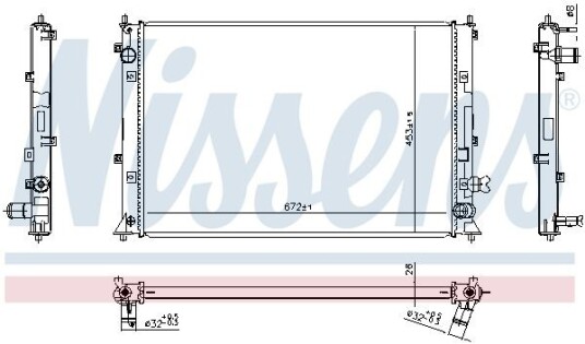 Radiator NISSENS 606297