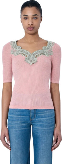 Chloé Dame Strikkevarer Rosa L,